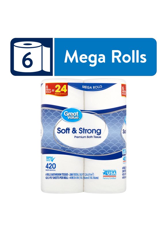 Great Value Toilet Paper in Toilet Paper