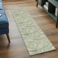 thumbnail image 4 of Abstract Palm Leaves Area&nbsp;Rug 2x6ft Green Tropical Plant Modernism Non-Slip&nbsp;Washable Square&nbsp;Rugs Soft Felt Indoor Floor Mat for Bedroom Kitchen Living Room Bathroom, 4 of 9