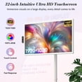 thumbnail image 4 of ApoloSign 32" Smart Portable TV (2nd Gen), 1080p FHD Touchscreen Rolling Monitor, Android 16, EDLA-Certified, 16GB RAM, 128GB ROM, 15000mAh Battery, Full Swivel Rotation & Voice Remote, 4 of 15