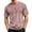 Deep Red, variant on Mfakffe Shirts For Men Casual Striped T-Shirts Short Sleeve Crewneck Basic Tee