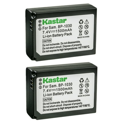 Kastar Battery 2-Pack Replacement for Samsung BP-1030 BP1030 ED-BP1030 BP-1130 BP1130 ED-BP1130 Battery Samsung NX200 NX210 NX300 NX300M NX310 NX500 NX1000 NX1100 NX2000 Cameras