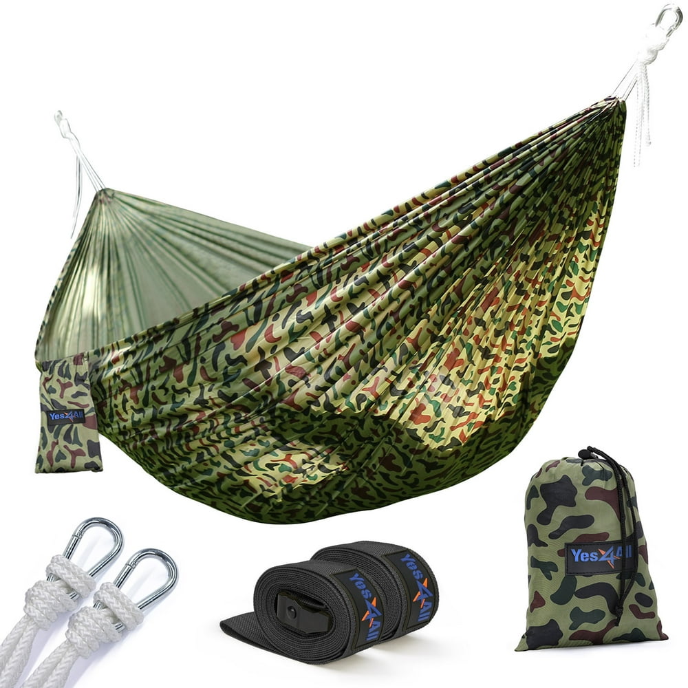 Yes4All Ultralight Portable Parachute Nylon Double Hammock With Tree