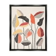 thumbnail image 3 of Stupell Industries Modern Stripes Squiggle Pattern Flower Sprigs Botanical Motif Jet Black Framed Floating Canvas Wall Art, 24x30, by Ioana Horvat, 3 of 5