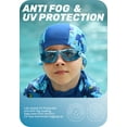thumbnail image 5 of CAPAS Kids Swim Goggles, Pack of 2 Waterproof Anti-Fog Anti-UV Water Pool Swimming Class Goggles for Boys Girls Children Age 4-12, 5 of 7