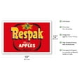 thumbnail image 2 of Fancy Apples - Respak Brand - Vintage Fruit Crate Label c.1950s - Master Art Print (Unframed) 12in x 18in, 2 of 4