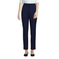 thumbnail image 3 of Lands' End Women's High Rise Bi Stretch Pintuck Pencil Ankle Pants, 3 of 3