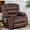 Brown, variant on HOMYEDAMIC 23.6" Wide Recliner Chair Modern Ergonomic Single Sofa Recliners on Clearance 2 Cup Holders & Side Pocket Foam Filling Living Room Lounge