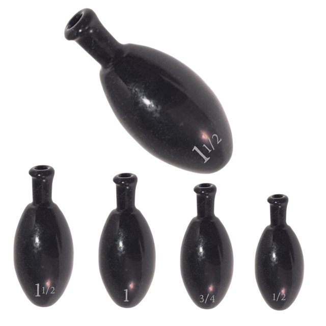 Reaction Tackle Poids de Frappe au Tungstène Noir 1/2 oz
