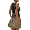 thumbnail image 4 of Womens Dresses Vacation, Women's Floral Flared A-Line Swing Dresses Summer Sleeveless Boho Mini Beach Casual Party Dresses Sundress, 4 of 6