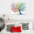 thumbnail image 5 of COMIO  - Colorful Seasons Tree of Life Canvas Print Paintings Wall Art Modern Landscape Abstract Tree Artwork for Living Room Bedroom Home Kids Room Decoration Framed Ready to Hang, 5 of 5