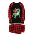 thumbnail image 6 of Ihaphap Funny Santa Riding Dinosaur Christmas Family Matching Pajama Set(6-7Y,Kid), 6 of 6