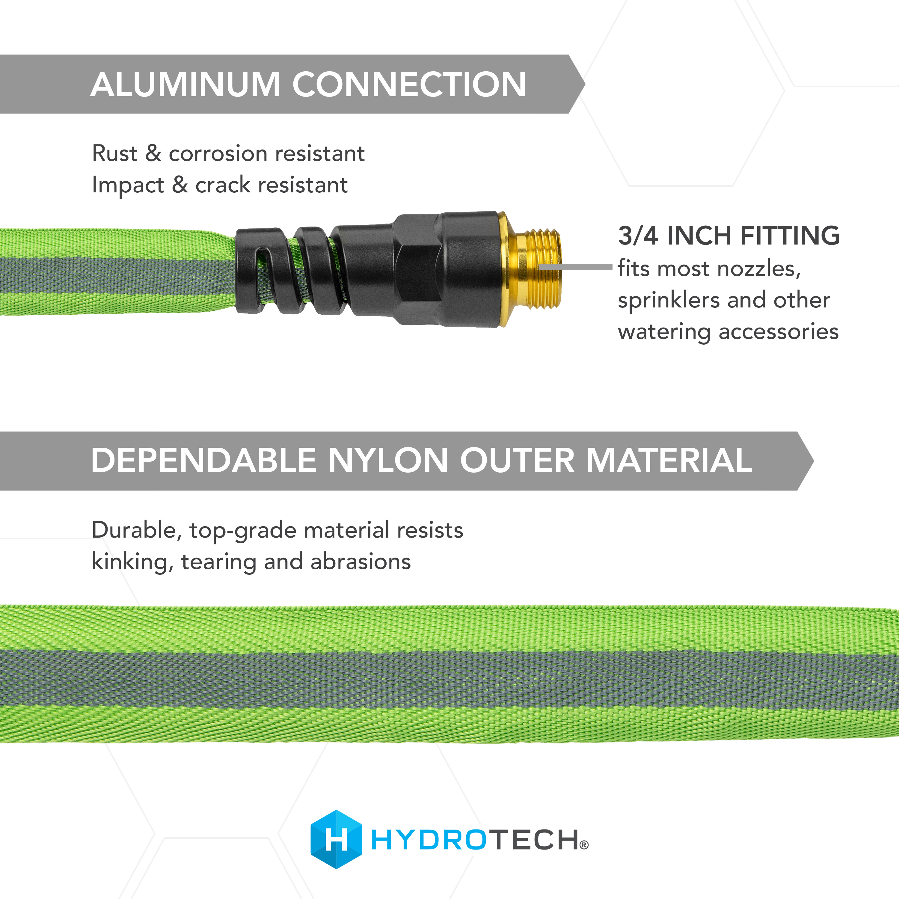 HydroTech FlatJacket 50 ft Flexible Garden Hose, 5/8 in photo 5