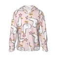 thumbnail image 2 of Uemuo Goose Queen Pattern Women's Full Zip UPF 50+ Sun Protection Hoodie Jacket Long Sleeve Sun Shirt Hiking Outdoor Performance with Pockets-Medium, 2 of 9