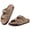 Apricot, variant on Women's Cork Footbed Slide Sandals, Comfortable Flat Sandals with Adjustable Buckle, Apricot