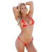 Lingerie Sexy In Pelle Verniciata - Set Bikini E G String Modellante Per Donne | Look Occhiacciosi - Foto 4