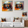 thumbnail image 4 of Designart "Abstract Melodic Cassette Tapes in Color II" Fashion Wall Art - Modern Colorful Cassette Tapes Hallway Wall Art Decor, 4 of 6