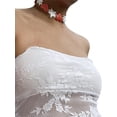 thumbnail image 5 of Coduop Women's Summer Skirt Set Backless Lace Bandeau Tube Tops Irregular Mini A-line Skirt Outfits, 5 of 6