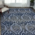 thumbnail image 6 of LR Home Reese 5' x 7', Blue/Gray Ikat Fade, Stain, and Moisture Resistant Indoor/Outdoor Area Rug, 6 of 7