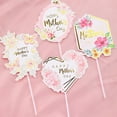 thumbnail image 6 of Clearance Happy Mother's Day Cake Toppers Flower Heart Paper Cake Picks Cake Decoration For Birthday Mother's Day for Home & Kitchen D, 6 of 8