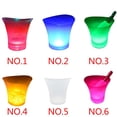 thumbnail image 4 of Yuarrent Cubo de hielo LED de plástico resistente al agua de 5L y 6 colores, barra de discoteca iluminada, champán, whisky, cerveza, cubo, bares, fiesta Barra de herramientas rojo Yuarrent JJ16802-01, 4 of 6