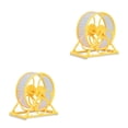 thumbnail image 2 of sweethay Rueda para correr para mascotas, juguete deportivo reciclado grueso, animales pequeños, juguetes divertidos giratorios, accesorios Amarillo 2Conjunto, 2 of 6