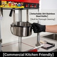 thumbnail image 6 of Commercial Popcorn Machine, Countertop Popcorn Maker, Popcorn Popper, 1300 W, 304 Stainless Steel, 48 Cups per Batch, Steel Frame, Theater Style Popper for Cinemas, 6 of 16