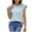 Light Blue, variant on Mrat Crop Tank Tops Womens Tank Tops Summer T Shirts Round Neck Sleeveless Casual Loose Blouses Crop Tank Tops for Women S-355 White XL