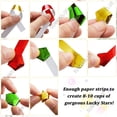 thumbnail image 3 of 10 Sets Lucky Star Origami Paper Paper Strip Folding Paper for Gift DIY Arts Craft Supplies Mixed Color 250x9x0.1mm 90pcs/set, 3 of 5