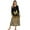 Black and Gold - Butterfly Leopard, variant on DISNIMO Cat Paw Printed Nightgowns for Women Long Sleeve Nightshirts Full Length Sleepwear Soft Long Ladies Sleepshirts V Neck House Dress, S