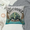 thumbnail image 2 of RUIYC Summer Welcome Throw Pillow Covers Farmhouse Beach House Decorative Lumbar Pillowcases Sea Turtle Cushion Covers for Decor Housewarming Gifts, 2 of 5