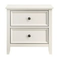thumbnail image 2 of 2 Drawers Nightstand For Bedroom, Classic White Finish Bedroom Nightstand, Drawers, Appearance, 2 of 3