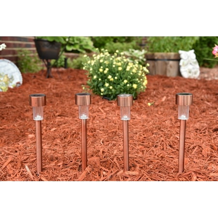 24 Piece Set Of Outdoor Solar Garden Landscape Pathway Lights 24 Piece Set Of Outdoor Solar Garden Landscape Pathway Lights Copper Com