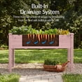 thumbnail image 6 of Best Choice Products 48x24x30in Raised Garden Bed, Elevated Wooden Planter for Yard w/ Foot Caps, Liner - Pink, 6 of 8