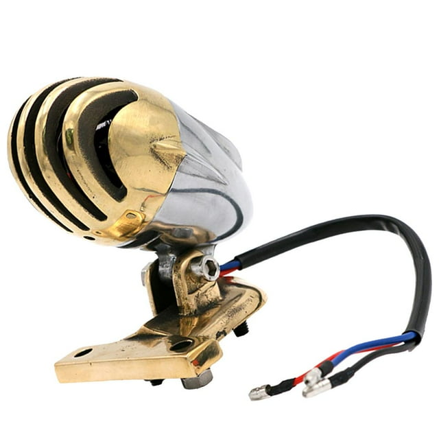 Almencla 1PC Brass Motorcycle LED Brake Tail Light Turn Lights for Motorbikes ATV