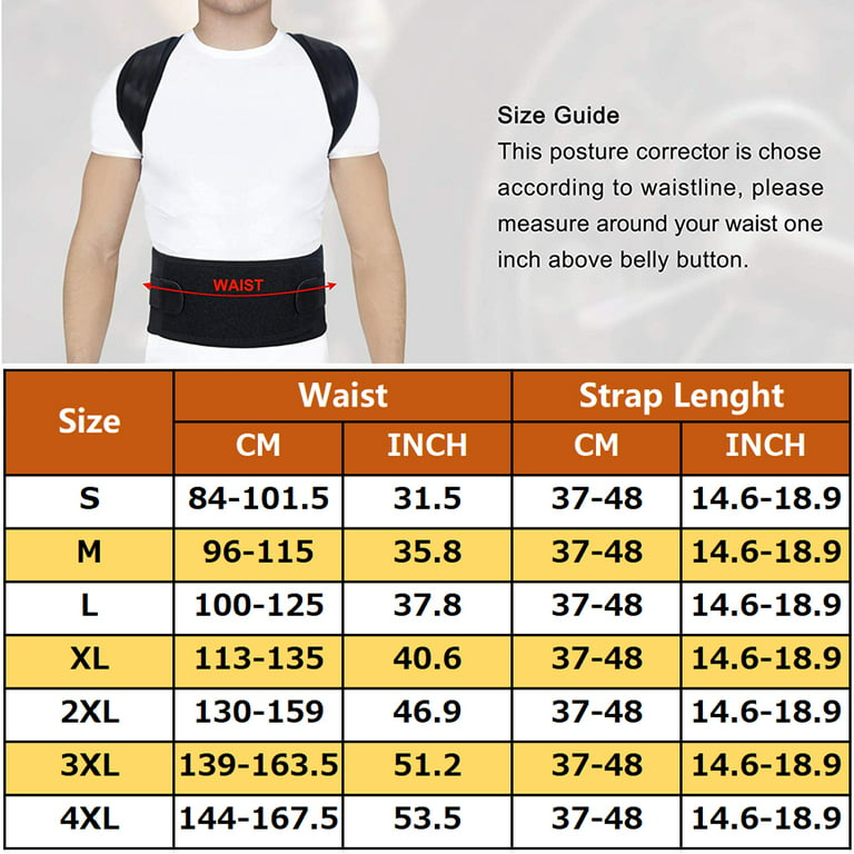 Back Brace Posture Corrector - Best Fully Adjustable Support Brace -  Improves Posture and Provides Lumbar Support - for Lower and Upper Back  Pain - Men and Women 