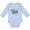 AE-Light Blue, variant on Inktastic Fort Lauderdale, Florida Swimming Sea Turtle with Bubbles Boys or Girls Long Sleeve Baby Bodysuit