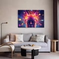 thumbnail image 4 of Una obra de arte abstracta que representa la cabeza y el cerebro humanos, póster en lienzo, decoración de dormitorio, paisaje deportivo, decoración de oficina, regalo, estilo marco, 12 x 18 pulgadas, 4 of 8