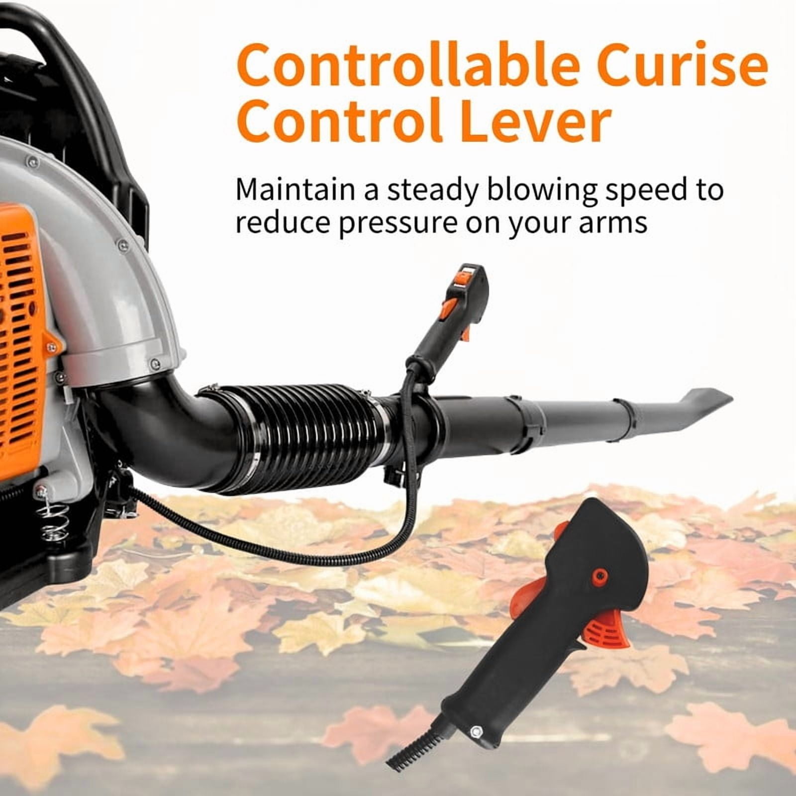 665CFM Leaf Blower, Gas Blower, Gas Leaf Blower for Lawn Care, Backpack Blower, 1 Set Leaf Blower 2 Stroke Engine Multi-Purpose 63CC High Strength Snow Blower for Outdoor