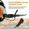 thumbnail image 5 of Seipouy 63CC Backpack Gas Leaf Blower, 2 Stroke Gas Powered Backpack Blower with Fuel Tank, 665CFM Air Volume 205MPH Speed, Ideal for Lawn Care, 5 of 10