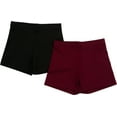 thumbnail image 3 of Chassé Women's Boy-Cut Cheerleading Briefs, Soft Mid-Rise Athletic Shorts   (AM, Maroon), 3 of 5