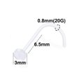thumbnail image 1 of Clear Retainer Plastic Acrylic Flexible Straight Curved Piercing Kit Tongue Rings Nipple Ring Nose Rings Lip Rings Belly Button ZR, 1 of 6