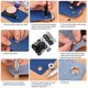 thumbnail image 4 of Estuche para lápices de 103 piezas. Ojales para lonas de metal Costura de ojales Kit de ojales de 14 mm Herramientas de reparación de ojales Ojales de metal para ropa de bricolaje Tienda de JFHHH pequeña, 4 of 5