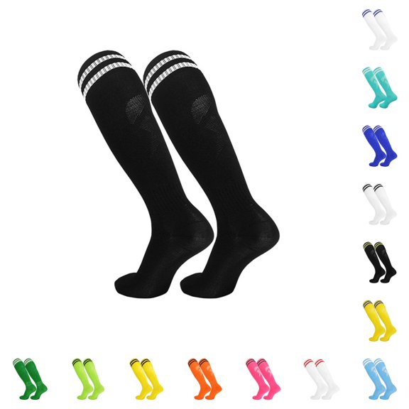 Rggeeun Womens Socks Knee High Socks Graphic Soft Breathable Running Socks Fall Winter Party Trendy,Black,L