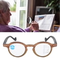 thumbnail image 4 of Gafas multifocales progresivas para presbicia, gafas de lectura con bloqueo de luz azul para hombres y mujeres (+300 grano de madera), 4 of 9
