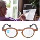 thumbnail image 5 of Lentes multifocales para presbicia con bloqueo de luz azul para hombres y mujeres, anteojos de lectura progresivos con veta de madera +300, 5 of 7