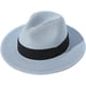 thumbnail image 2 of Sombrero panamá de paja de ala ancha Dalrosia para mujer y hombre, sombrero fedora para el sol en la playa, sombrero de paja con protección solar UPF para mujer, 2 of 6