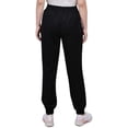 thumbnail image 2 of NY Collection Womens Petites Crepe Mid Rise Jogger Pants, 2 of 2