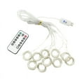 thumbnail image 7 of LED Curtain Lights,9.8ft×9.8ft, 300 LED, 3 Modes, Plug in Twinkle Lights, Warm White, Indoor Outdoor Decorative Wall Window String Lights for Bedroom, Party, Wedding Backdrop, Patio Décor and More, 7 of 7