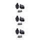 thumbnail image 2 of Soportes de ruedas Vogacara para ECX 1/12 Rc RGT 136100 negro, 2 of 6