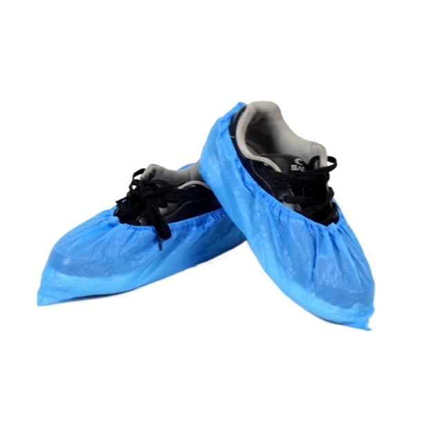 100pcs CPE couvre - chaussures en plastique, couvre - chaussures jetables,  couvre - chaussures respectueux de l'environnement, imperméable